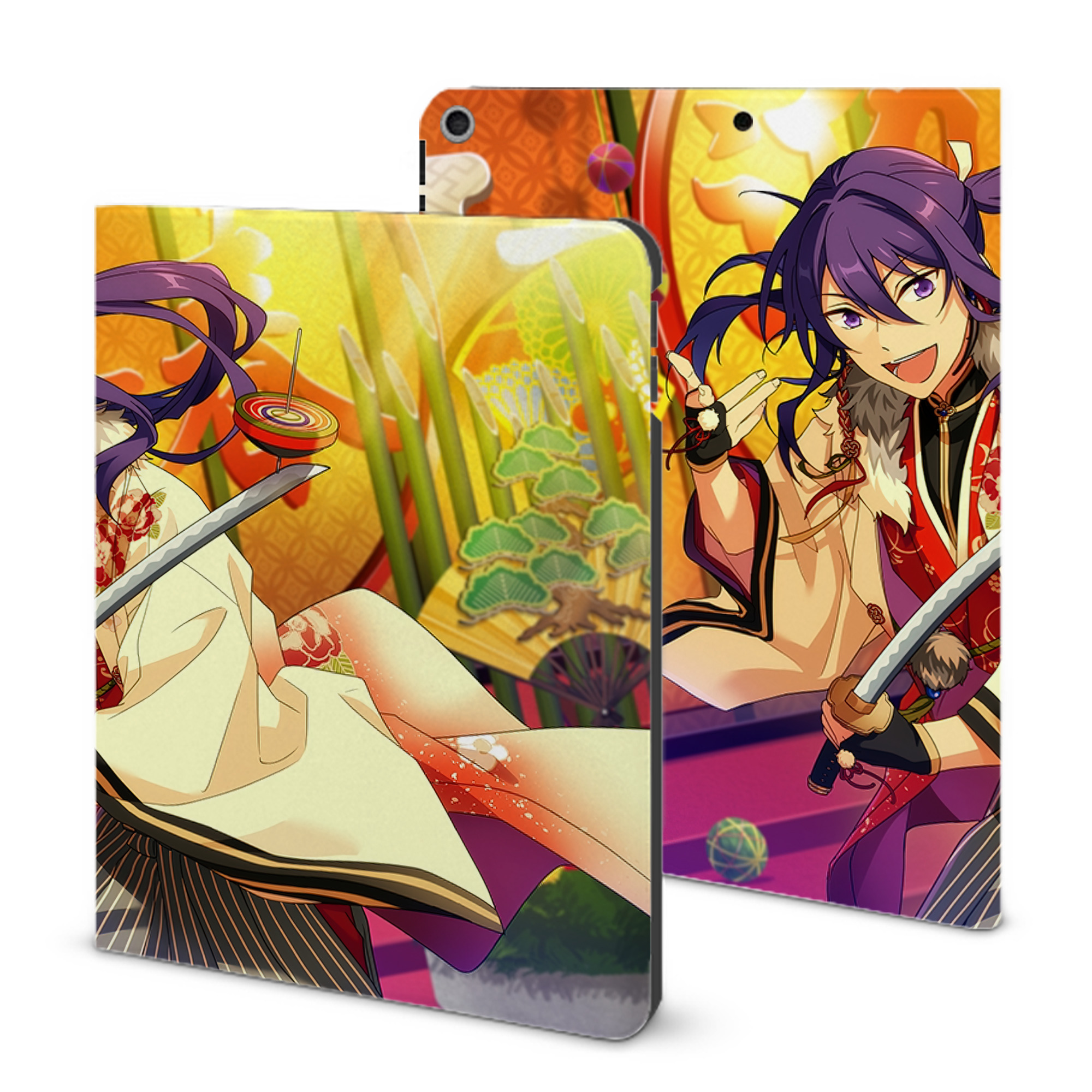 （画像用） あんさんぶるスターズ! Ensemble Stars IPad ケース ブック型 PUレザー TPU 耐衝撃 軽量 薄型 ペン収納なし 全面保護 IPad 各モデル対応
